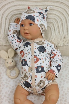 BODY NIEMOWLĘCE ROZPINANE PRZODEM r.62 SPACE BEAR /18/