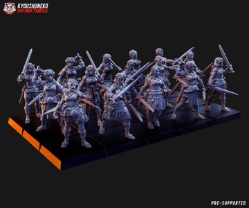 War Dancers x10 - Kyoushenko Miniatures - Druk 3D
