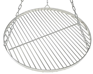 RUSZT FI 50 INOX DO GRILLA TRÓJNÓG Z ŁAŃCUCHEM LUX