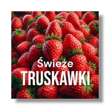 Trwały Baner Reklamowy z Motywem Truskawki Idealny dla Twojej Firmy 100x100