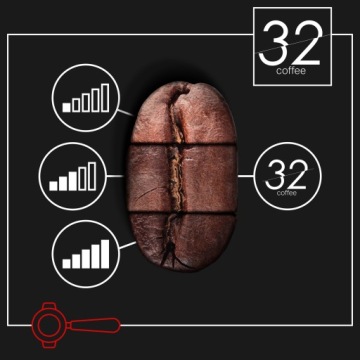 32 COFFEE RED LABEL 1 кг свежеобжаренный-100% ARABICA-BLUE ORCA