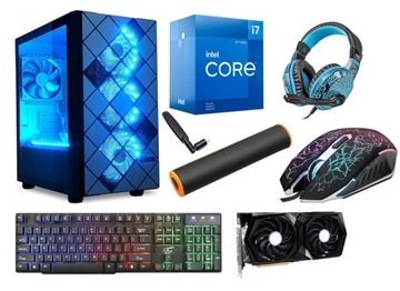 Komputer do gier i7-12700F 16/240SSD RTX 3050 8GB WIN11 PRO + AKCESORIA