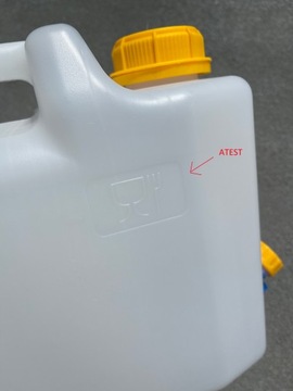 Емкость-цистерна для белой воды, 20л, СЕРТИФИКАТ, с ручкой