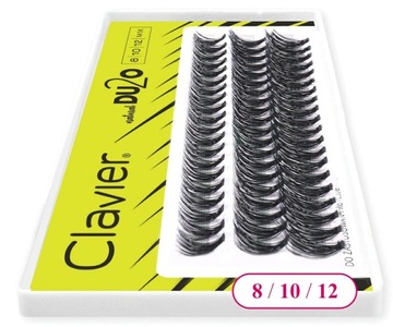 Clavier kępki rzęs DU2O Double Volume mix 8/10/12mm