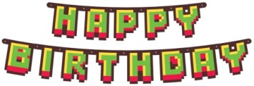 Гірлянда паперова HAPPY BIRTHDAY 160 см
