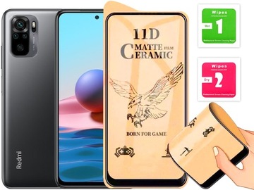 SZKŁO 5D HYBRYDOWE MATOWE OCHRONNE PEŁNE CAŁY EKRAN do REDMI NOTE 10 / 10S