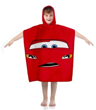 RĘCZNIK PONCHO CARS AUTA 55x110 PONCZO