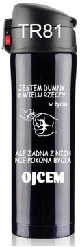 Kubek termiczny termos + GRAWER prezent dla ojca matki ELEGANCKI i SOLIDNY