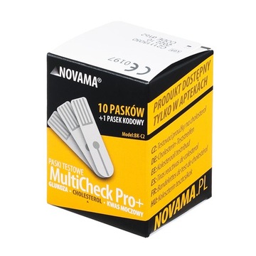 Paski testowe cholesterol do glukometru NOVAMA MultiCheck Pro+
