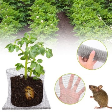 4X МЕТАЛЛИЧЕСКАЯ СЕТОЧНАЯ КОРЗИНА ДЛЯ КОРНЕЙ РАСТЕНИЙ ОТ КРОТОВ И ПОЛЕВОК