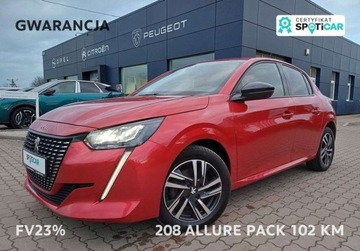 Peugeot 208 II Hatchback 1.2 PureTech 102KM 2022 Peugeot 208 233 Allure Pack 102 KM I wl. GWARANCJA FV23 1.2 102KM