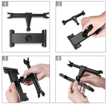 РЕГУЛИРУЕМЫЙ АВТОМОБИЛЬНЫЙ ДЕРЖАТЕЛЬ ДЛЯ ПЛАНШЕТА ТЕЛЕФОНА ПОДГОЛОВНИК АВТОКРЕСЛА
