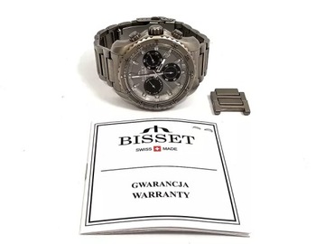 ZEGAREK MĘSKI BISSET TITANIUM CHRONO BSDF16 BSDF16DIVB10AX