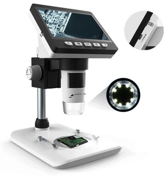 ЦИФРОВОЙ ЖК-МИКРОСКОП С ЗУМОМ 1000X ОБРАЗОВАТЕЛЬНЫЙ НАУЧНЫЙ HD 1080P USB SD