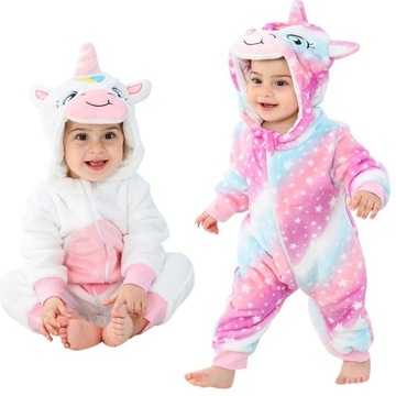 Piżama Onesies Cute Cartoon flanelowa małpa lew Pa