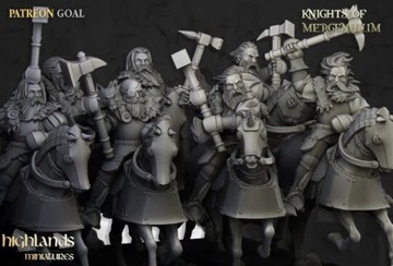 Highlands Miniatures Knights of Mergenheim CMD (3 модели)