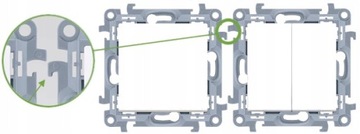 SIMON 10 Łącznik dwubiegunowy bistabilny biały