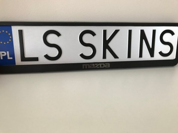 Рамка номерного знака MAZDA / 2 шт.