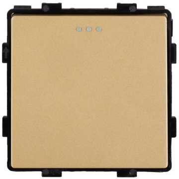 Moduł Włącznik Łącznik Pojedynczy Zwykły Złoty do Ramek MIUUN