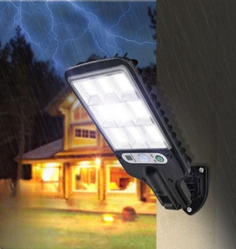 СВЕТОДИОДНЫЙ СОЛНЕЧНЫЙ УЛИЧНЫЙ ФОНАРЬ С ДАТЧИКАМИ ДВИЖЕНИЯ И ЗАКАТА СОЛНЕЧНЫЙ COB GARDEN