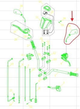 2x BLACK QUAD LUSTER SET Triton Baja Reactor 450cc OEM!