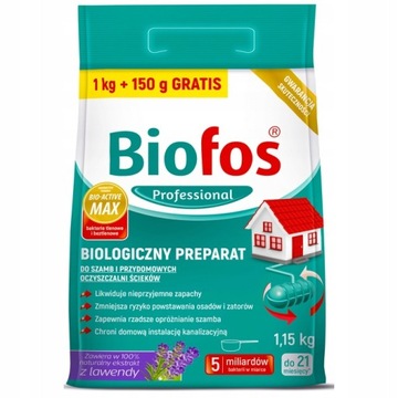 BIOFOS BAKTERIE DO SZAMB I OCZYSZCZALNI 1,15 KG