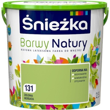 FARBA ŚNIEŻKA BARWY NATURY ZIELONA HERBATA 2,5L
