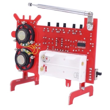 Radio FM 87MHz-108MHz RDA5807 Cyfrowe Czerwona Krówka DIY KIT