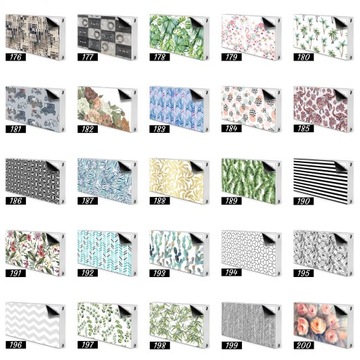 Stylowa osłona na kaloryfer 100x60 Jesienne kwiaty