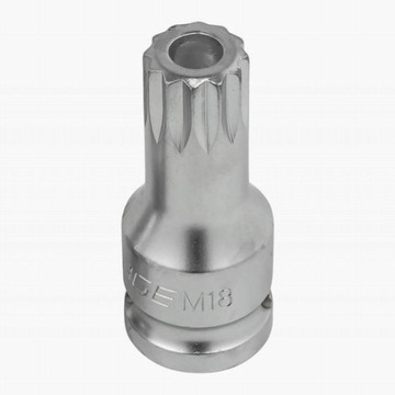 NASADKA 1/2 M18 DŁ 60MM WPUSTOWY SPLINE PIASTA