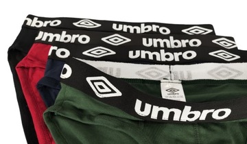 Slipy UMBRO męskie majtki bielizna klasyczne 95% bawełna 4-PAK