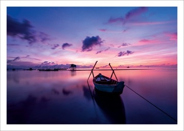 Плакат для домашнего декора Городской пейзаж 70x50 K05