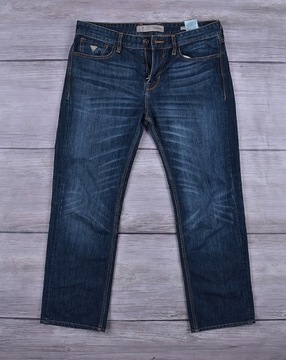 GUESS Los Angeles Modne Jeansy Męskie Premium 33