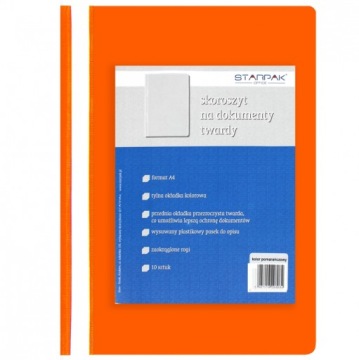 КНИГА ТВЕРДОГО ПВХ ДЛЯ ДОКУМЕНТОВ А4 ОРАНЖЕВЫЙ STARPAK 265799