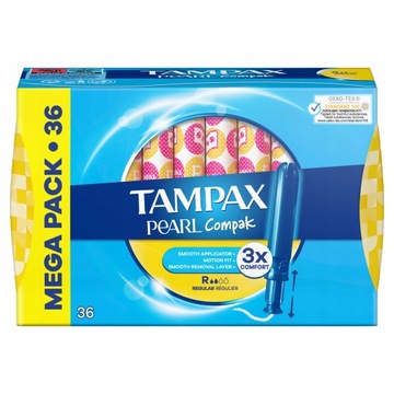 TAMPAX PEARL COMPAK- tampony regular 36 szt