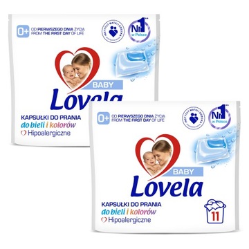 Lovela Kapsułki do Prania 22 szt Biel i Kolor