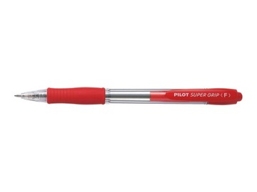 Długopis olejowy PILOT SUPER GRIP automat czerwony