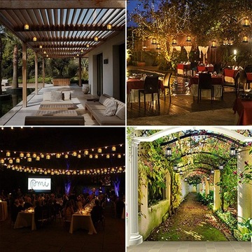 Уличное новогоднее оформление светодиодным фейерверком