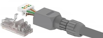 Вилка RJ45 UTP, КАТ. 5E, БЕЗ ИНСТРУМЕНТОВ, С ВИНТАМИ