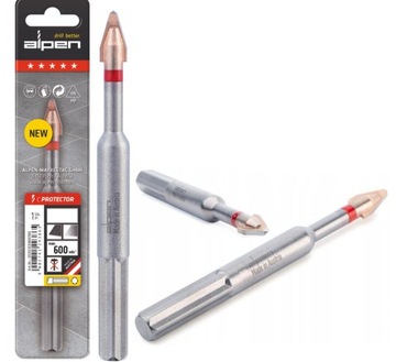 Сверло по стеклокерамограниту, керамической плитке, 6 мм Alpen C Protector