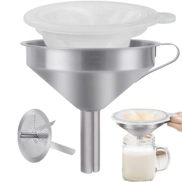 LEJEK KUCHENNY METALOWY Z UCHWYTEM 304STALOWY 13cm