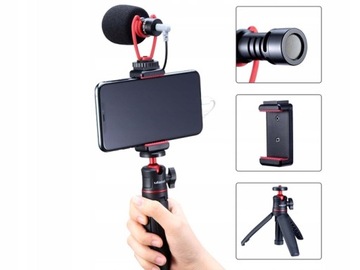 Zestaw Vlog Uchwyt Statyw Mikrofon do OnePlus