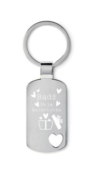 Breloczek SERDUSZKO na WALENTYNKI z GRAWEREM