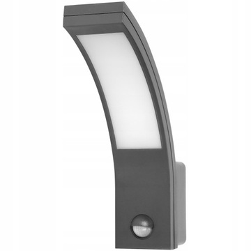 PIRYT LED 10W, oprawa ogrodowa z czujnikiem ruchu 140st, 800lm, IP54,