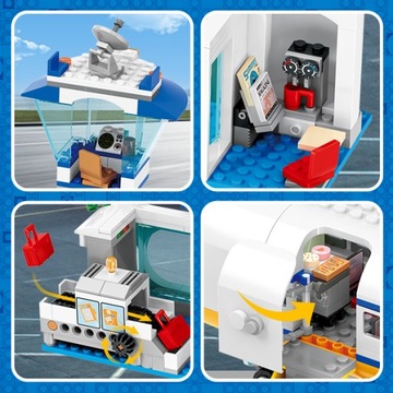 БЛОКИ ПАССАЖИРСКИЙ САМОЛЕТ АЭРОПОРТ LED ФИГУРКА 901 шт. БОЛЬШОЙ НАБОР ПОДАРОК