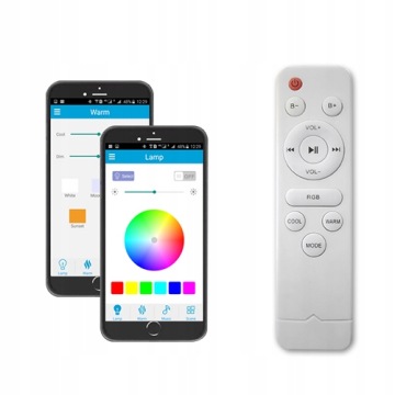 СВЕТОДИОДНАЯ RGB ЛАМПА 72 Вт, ДИНАМИК BLUETOOTH + ПУЛЬТ ПУЛЬТА ПУЛЬТА