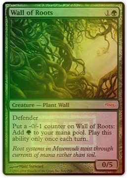 Wall of Roots FOIL Friday Night Magic Promos
