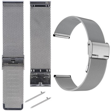 PASEK DO ZEGARKA SMARTWATCH SREBRNA BRANSOLETA