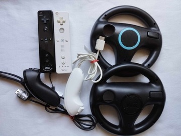 Большой набор черной консоли Nintendo Wii
