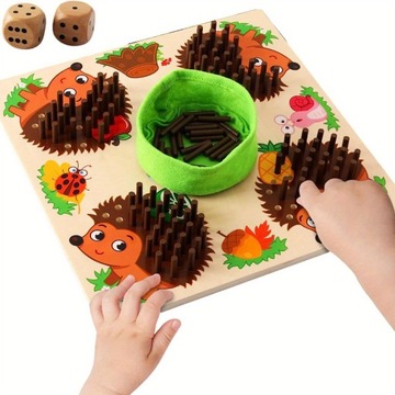 Jeż Stick Game Hand Fine Motor Sensory Training Pomoce nauczycielskie Zabawki
